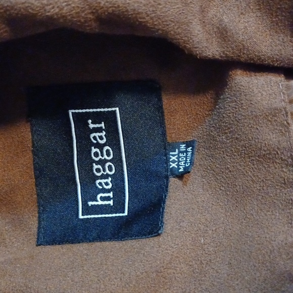 Haggars Men's Brown Suede Looking‎  Jacket XXL - Picture 5 of 13